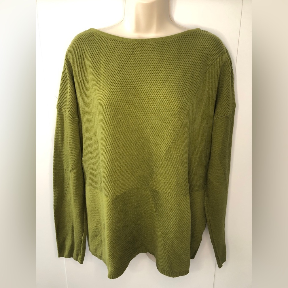 J. Jill Women's Sweater in Moss Green